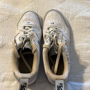 Nike Kids' White and Black Sneakers